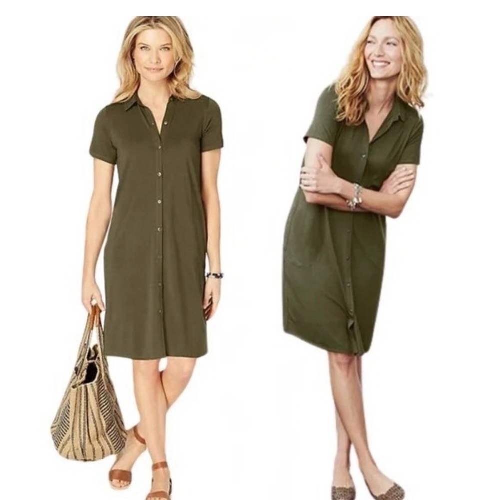 J. Jill Lightweight Olive Cardigan